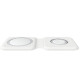 БЗП Wireless Charger with Magsafe 2in1 for Apple (AAA) (box) White - фото