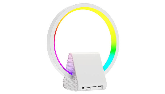 БЗП WIWU Wi-W021 2 in 1 Wireless Charger+Bluetooth Speaker White - фото