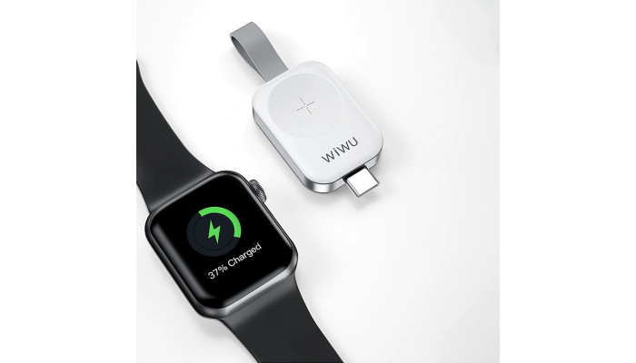 Беспроводное зарядное устройство WIWU M16 PRO For Apple Watch White - фото