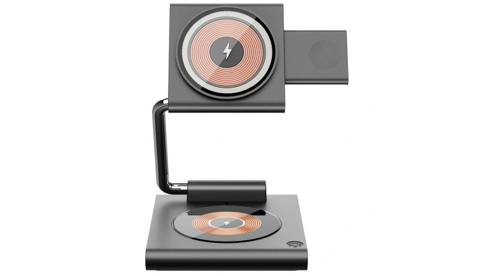 БЗП WIWU Wi-W023 3 in 1 wireless charger Grey - фото