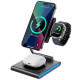 БЗП WIWU Wi-W023 3 in 1 wireless charger Grey - фото