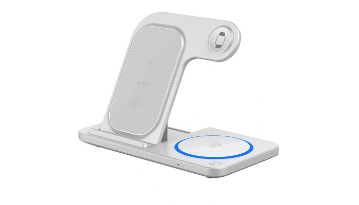 БЗП WIWU Wi-W020 3 in 1 wireless charger White - фото