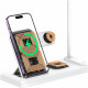 БЗП Usams US-CD195 15W 4in1 Wireless Charging Holder With Table Lamp White - фото