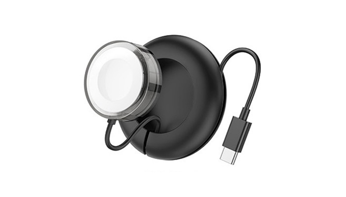 Беспроводное зарядное устройство Hoco CW51 Wireless charger for iWatch Black - фото