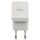 Мережевий зарядний пристрій (зарядка) Hoco C27A 2.4A 1USB white - фото