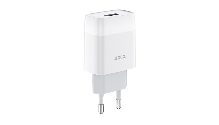 Сетевое зарядное устройство (зарядка) Hoco C72A (1USB/2.1A) Белый - фото