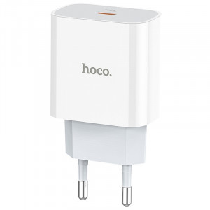 Сетевое зарядное устройство (зарядка) Hoco C76A Plus Speed source PD20W charger (EU) Белый