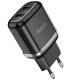 Сетевое зарядное устройство (зарядка) Hoco N4 (2USB/2.4A) Черный - фото