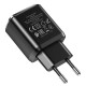 Сетевое зарядное устройство (зарядка) HOCO N6 QC3.0 (2USB/3A) Черный - фото