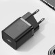 Сетевое зарядное устройство (зарядка) Baseus Super Si Quick Charger 1C 20W (CCSUP-B) Черный - фото