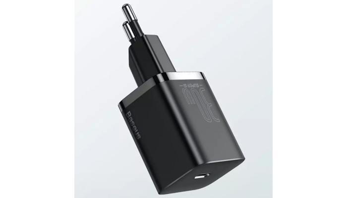 Сетевое зарядное устройство (зарядка) Baseus Super Si Quick Charger 1C 30W (CCSUP-J) Черный - фото