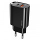 Сетевое зарядное устройство (зарядка) Usams US-CC121 T35 QC3.0 + PD3.0 20W Черный - фото
