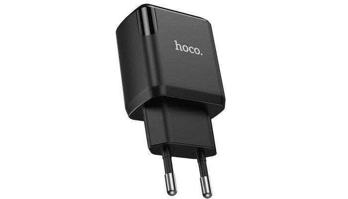 Мережевий зарядний пристрій (зарядка) HOCO N7 (2USB/2,1A) Чорний - фото