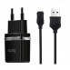 Сетевое зарядное устройство (зарядка) Hoco C12 Charger + Cable (Micro) 2.4A 2USB Черный