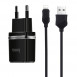 Сетевое зарядное устройство (зарядка) Hoco C12 Charger + Cable Lightning 2.4A 2USB Черный