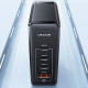 Мережевий зарядний пристрій (зарядка) Usams US-CC163 T50 100W 4 Ports ACCC GaN Fast Charger Black - фото