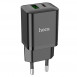 Мережевий зарядний пристрій (зарядка) Hoco N28 Founder 20W Type-C + USB Black