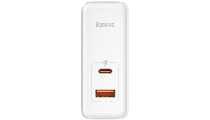 Сетевое зарядное устройство (зарядка) Baseus GaN5 Pro Type-C+USB 100W EU (CCGP09020) Белый - фото