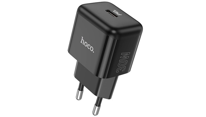 Мережевий зарядний пристрій (зарядка) Hoco N32 Glory PD30W Black - фото