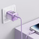 Сетевое зарядное устройство (зарядка) Acefast A53 Sparkling series PD30W GaN (USB-C) Alfalfa purple - фото