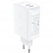 Мережевий зарядний пристрій (зарядка) Acefast A29 PD50W GaN (USB-C+USB-C) dual port White