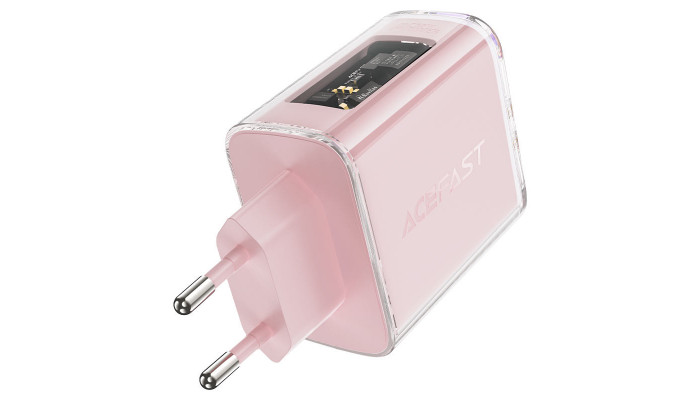Мережевий зарядний пристрій (зарядка) Acefast A45 Exploration series PD65W GaN (2*USB-C+USB-A) Cherry blossom - фото