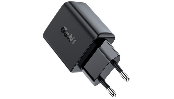 Сетевое зарядное устройство (зарядка) Acefast A21 30W GaN single USB-C Black - фото