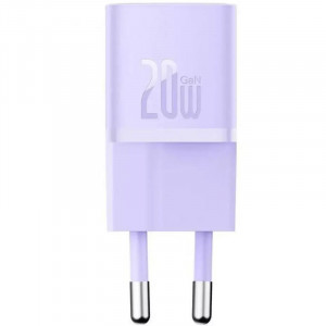 Сетевое зарядное устройство (зарядка) Baseus GaN5 Fast Charger (mini) PD20W (1USB-C) (CCGN05010) Purple