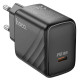 Сетевое зарядное устройство (зарядка) Hoco CS22A Value PD30W + Type-C to Lightning Black - фото