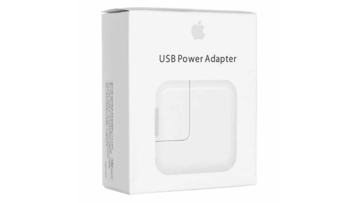 Сетевое зарядное устройство (зарядка) 12W USB-A Power Adapter for Apple (AAA) (box) White - фото