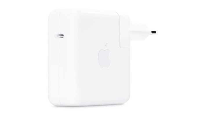 Мережевий зарядний пристрій (зарядка) 87W USB-C Power Adapter for Apple (AAA) (box) White - фото
