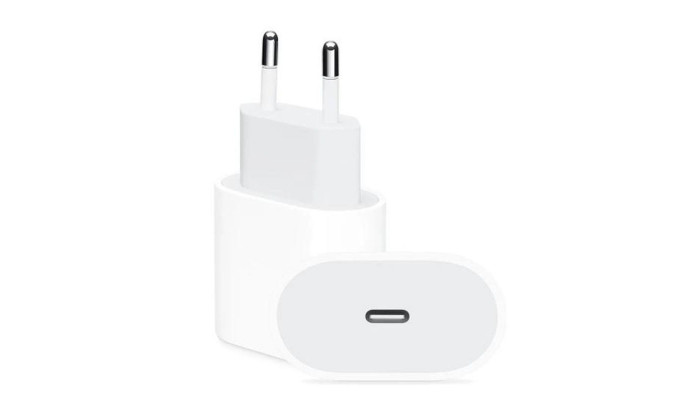 Мережевий зарядний пристрій (зарядка) 20W USB-C Power Adapter for Apple (AAA) (no box) White - фото