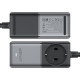 Сетевое зарядное устройство (зарядка) Acefast Z2 PD75W GaN (3*USB-C+2*USB-A) Black gray - фото