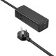 Сетевое зарядное устройство (зарядка) WIWU Wi-S005 100W GaN Power Strap/ UK Black - фото