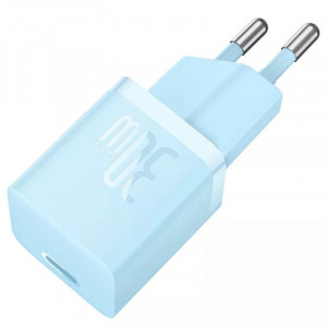 Мережевий зарядний пристрій (зарядка) Baseus GaN5 Fast Charger (mini) 1C 30W (CCGN070) Blue