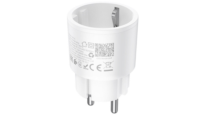 Сетевое зарядное устройство (зарядка) Hoco AC16 Veloz smart socket White - фото