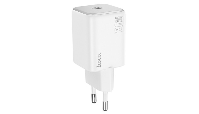 Сетевое зарядное устройство (зарядка) Hoco N40 Mighty 1C PD20W White - фото