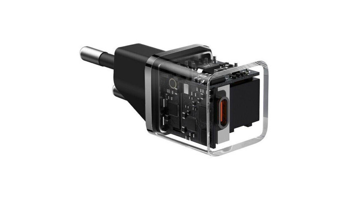Сетевое зарядное устройство (зарядка) Baseus GaN5 Fast Charger (mini) 1C 20W (CCGN05010) Black - фото