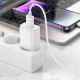 Сетевое зарядное устройство (зарядка) Hoco C134A Solid 1USB-A 12W + Lightning White - фото