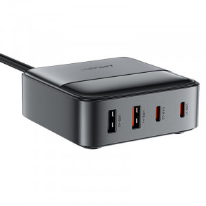 Сетевое зарядное устройство (зарядка) Acefast Z6 PD65W GaN (2*USB-C+2*USB-A) Black