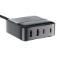 Сетевое зарядное устройство (зарядка) Acefast Z6 PD65W GaN (2*USB-C+2*USB-A) Black - фото