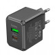 Сетевое зарядное устройство (зарядка) Hoco CS14A PD20W+QC3.0 (1USB-A/1C) Black - фото