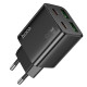 Сетевое зарядное устройство (зарядка) Hoco N55 Fundador PD20W four-port (2USB-A/2C) Black - фото