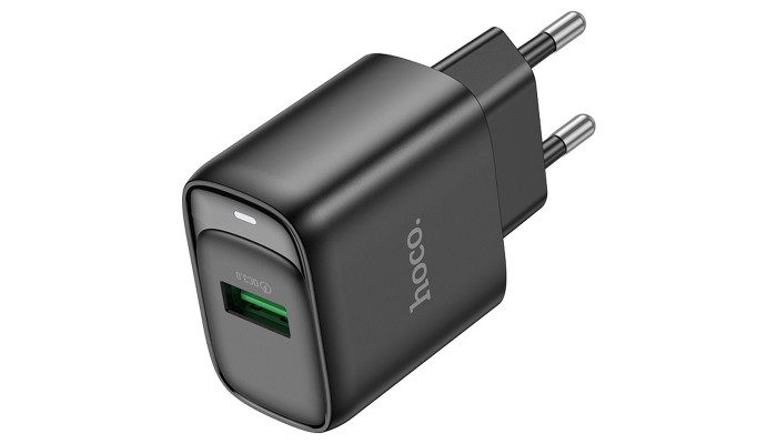 Сетевое зарядное устройство (зарядка) Hoco C140A Smart QC3.0 (1USB/3A) Black - фото