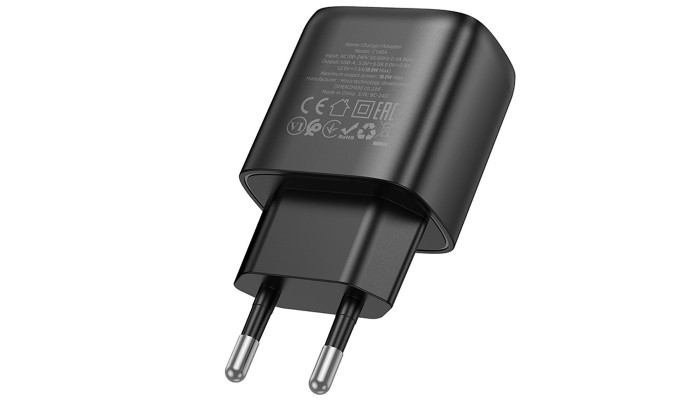 Сетевое зарядное устройство (зарядка) Hoco C140A Smart QC3.0 (1USB/3A) Black - фото