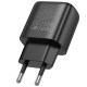 Сетевое зарядное устройство (зарядка) Hoco C140A Smart QC3.0 (1USB/3A) Black - фото