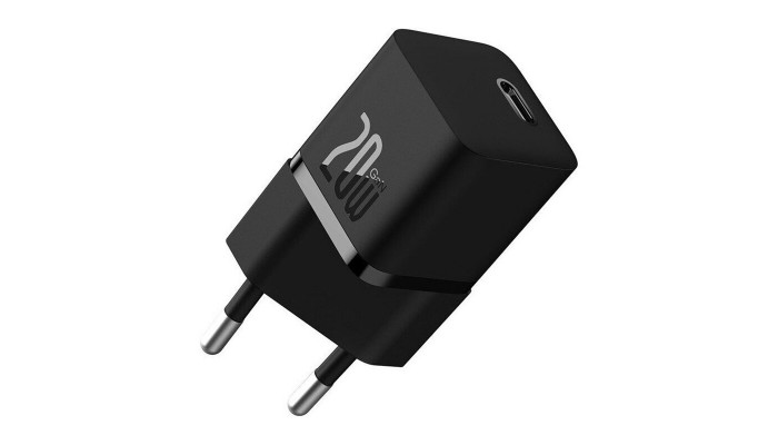 Сетевое зарядное устройство (зарядка) Baseus GaN5 Fast Charger (mini) 1C 20W + Type-C to Type-C (P10110900113) Cluster Black - фото