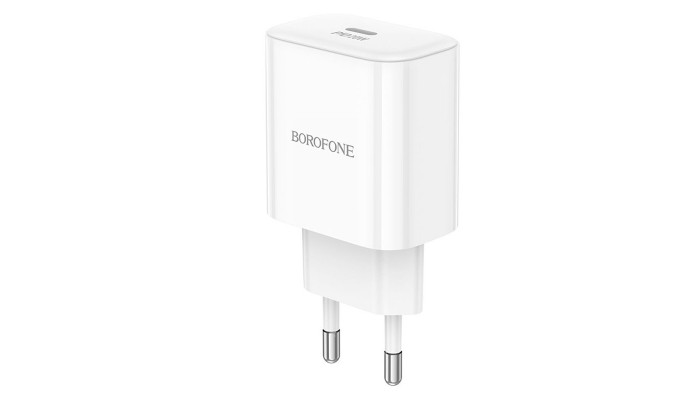 Сетевое зарядное устройство (зарядка) Borofone BA81A PD20W (1USB-C) White - фото