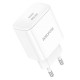 Сетевое зарядное устройство (зарядка) Borofone BA81A PD20W (1USB-C) White - фото