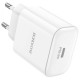 Сетевое зарядное устройство (зарядка) Borofone BA81A PD20W (1USB-C) White - фото